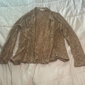 Brown and tan warm tone cardigan